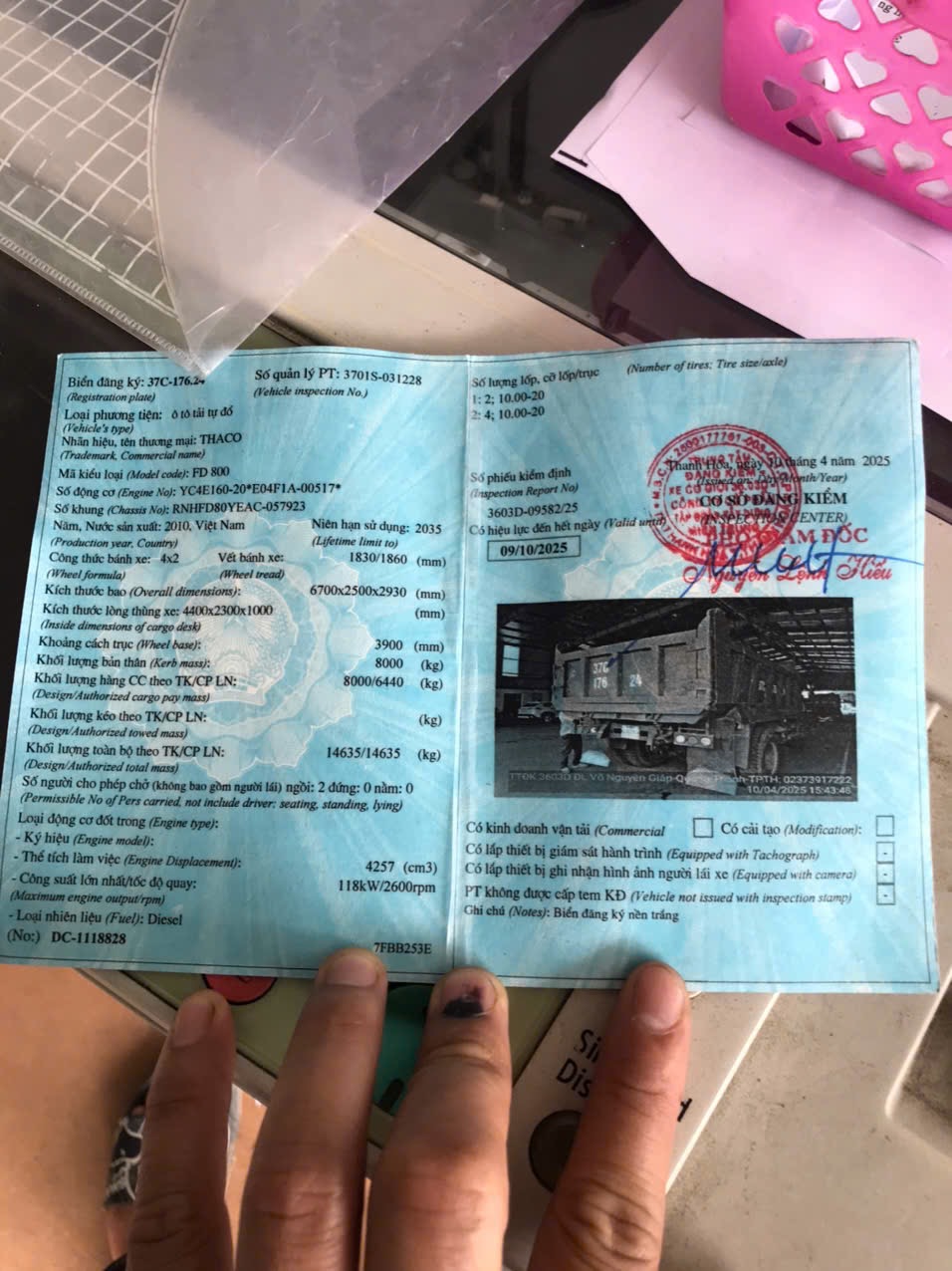 ban thaco 8t doi 210   xe dep thung be chac lop dep ca dan kham moi xem xe tai phu tho gia lh: 0969656925