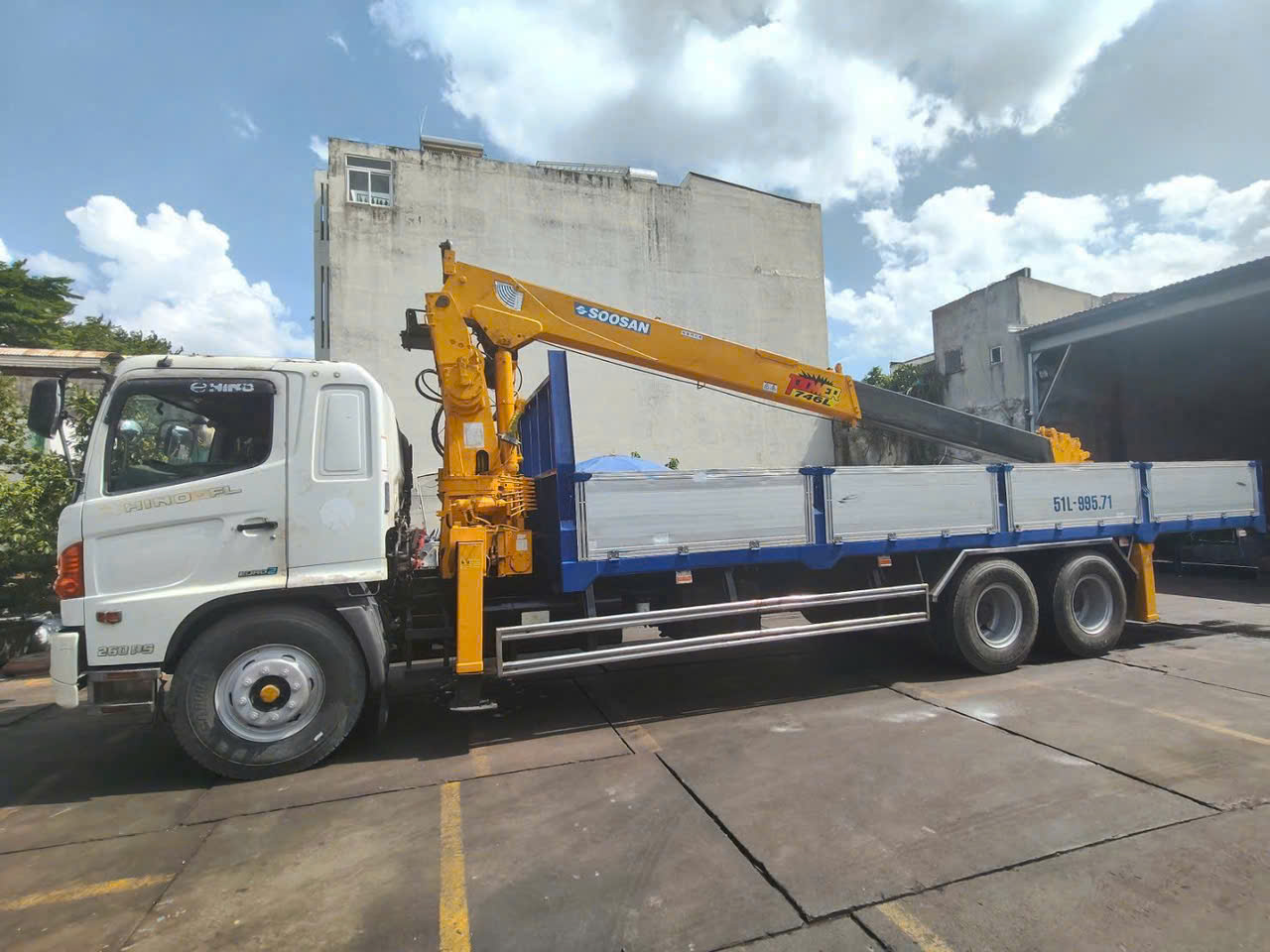 ban xe hino fl sx2015 can soosan 746