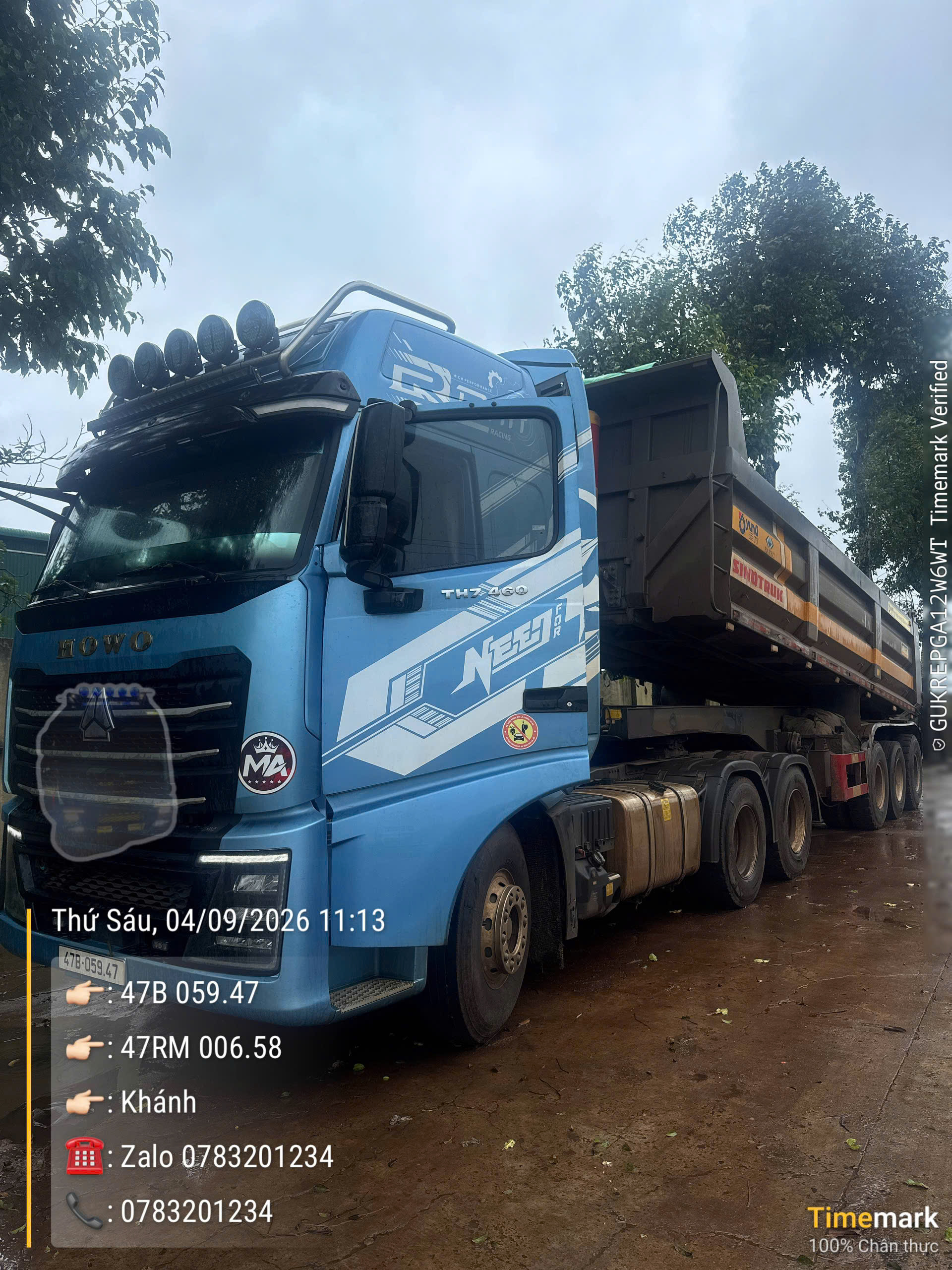 ban xe howo 460 new t6/2025