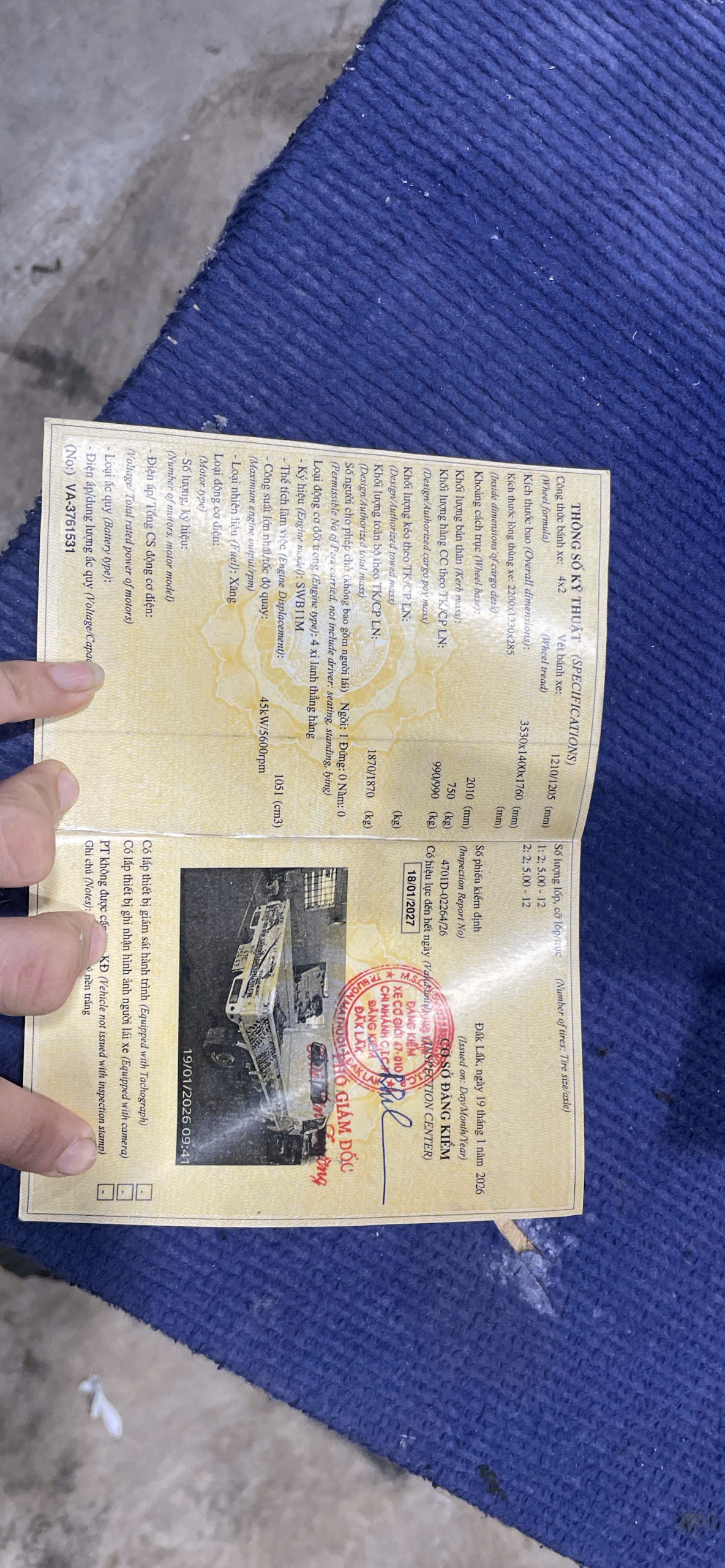 ban xe tai thaco towner 800a sx2023