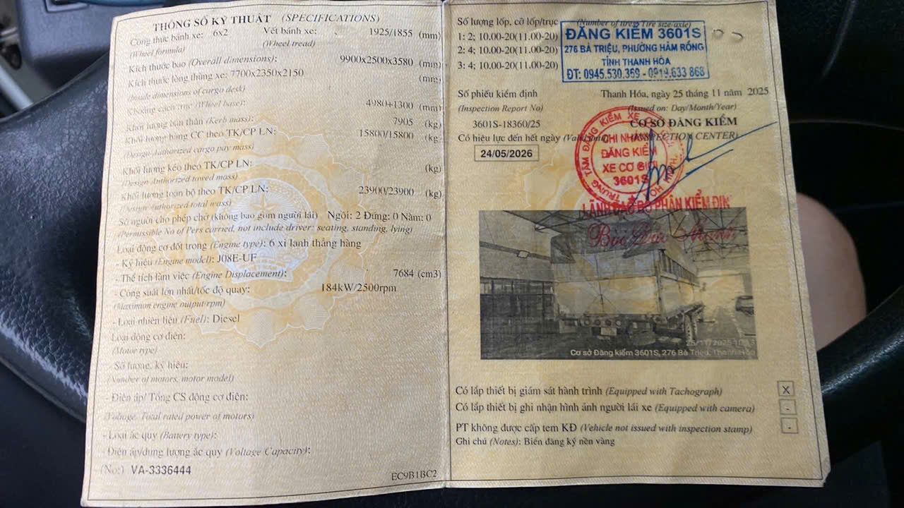 ban xe tai thung hino 3 chan thung ngan 7.8m