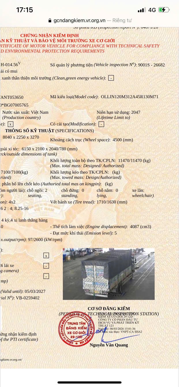 ban xe thaco olin 120new nam san xuat 2022