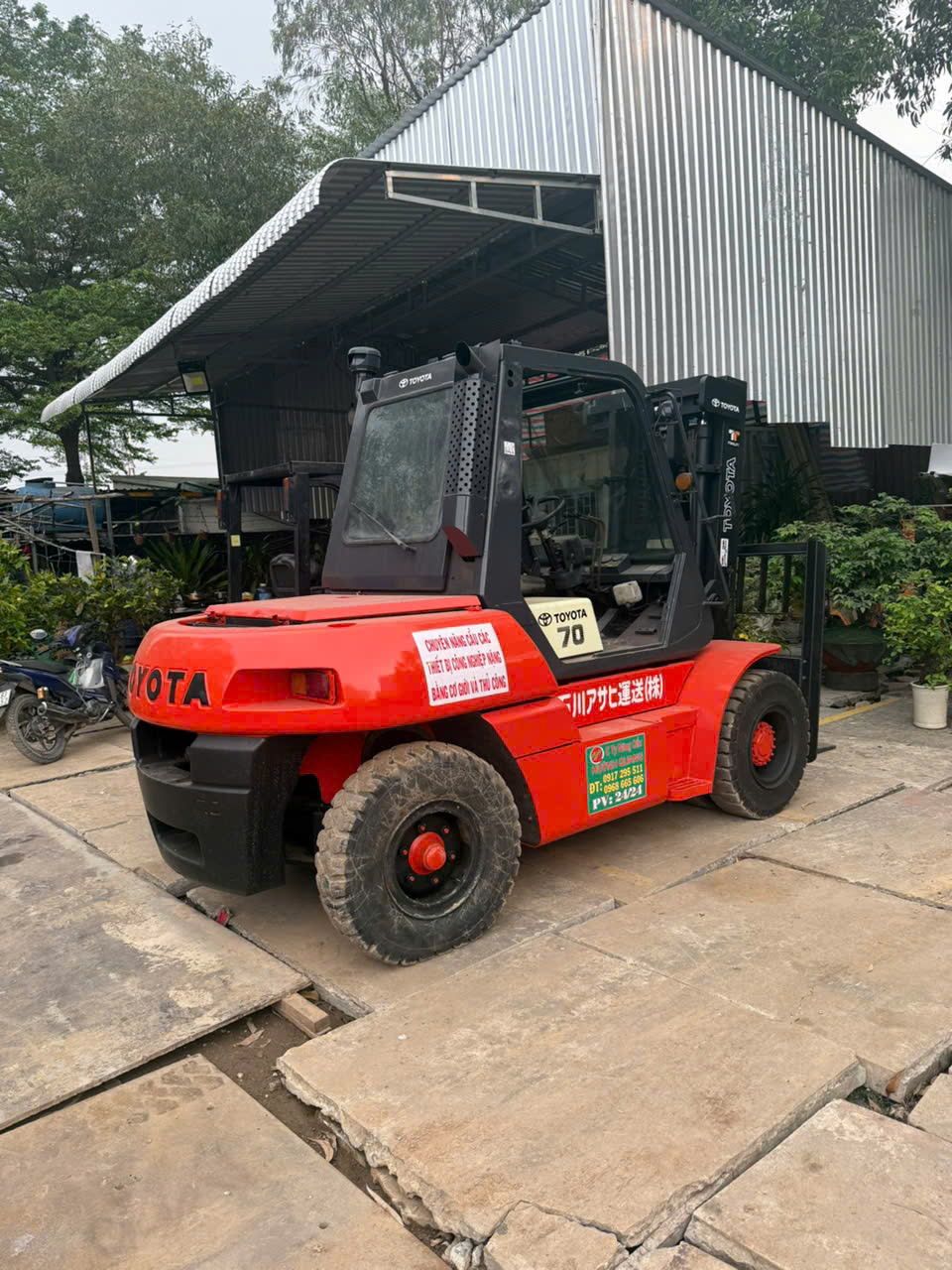 can ban xe nang toyota 7 tan