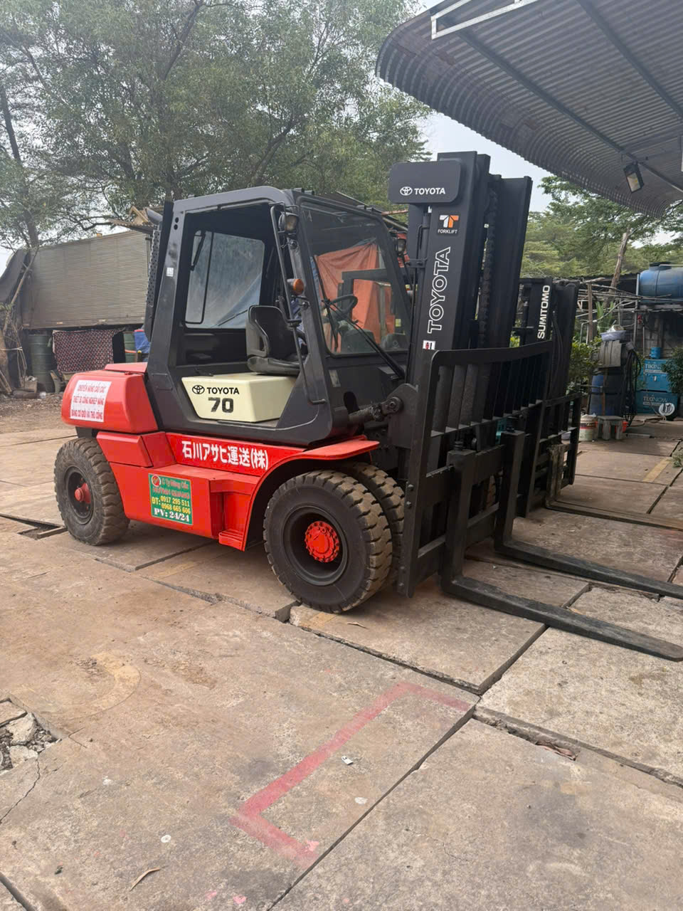 can ban xe nang toyota 7 tan