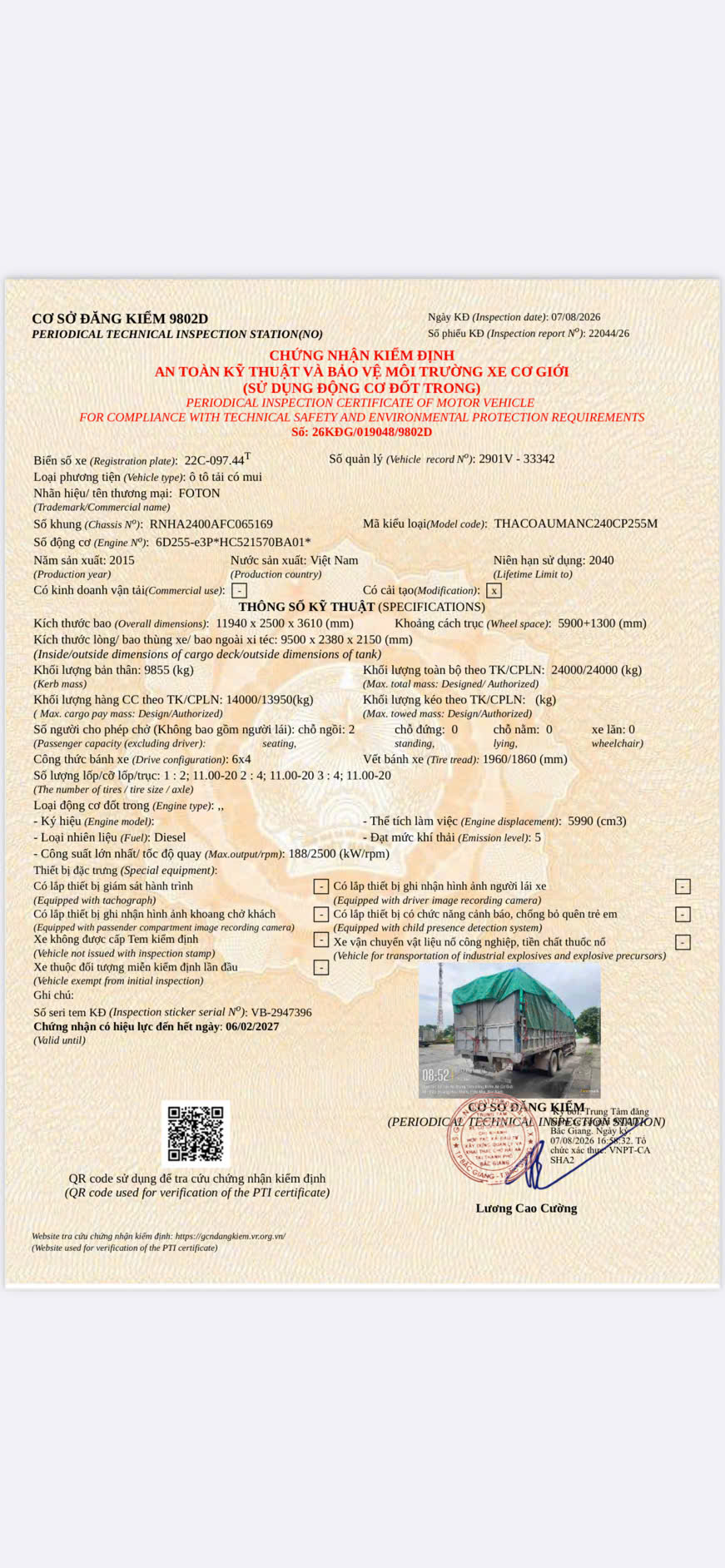 chinh chu ban xe tai thung thaco auman sx2015 , cabin may chat