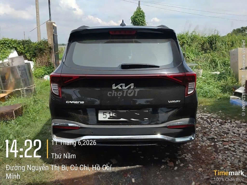 kia carens luxury 2025 , 7 cho mau den