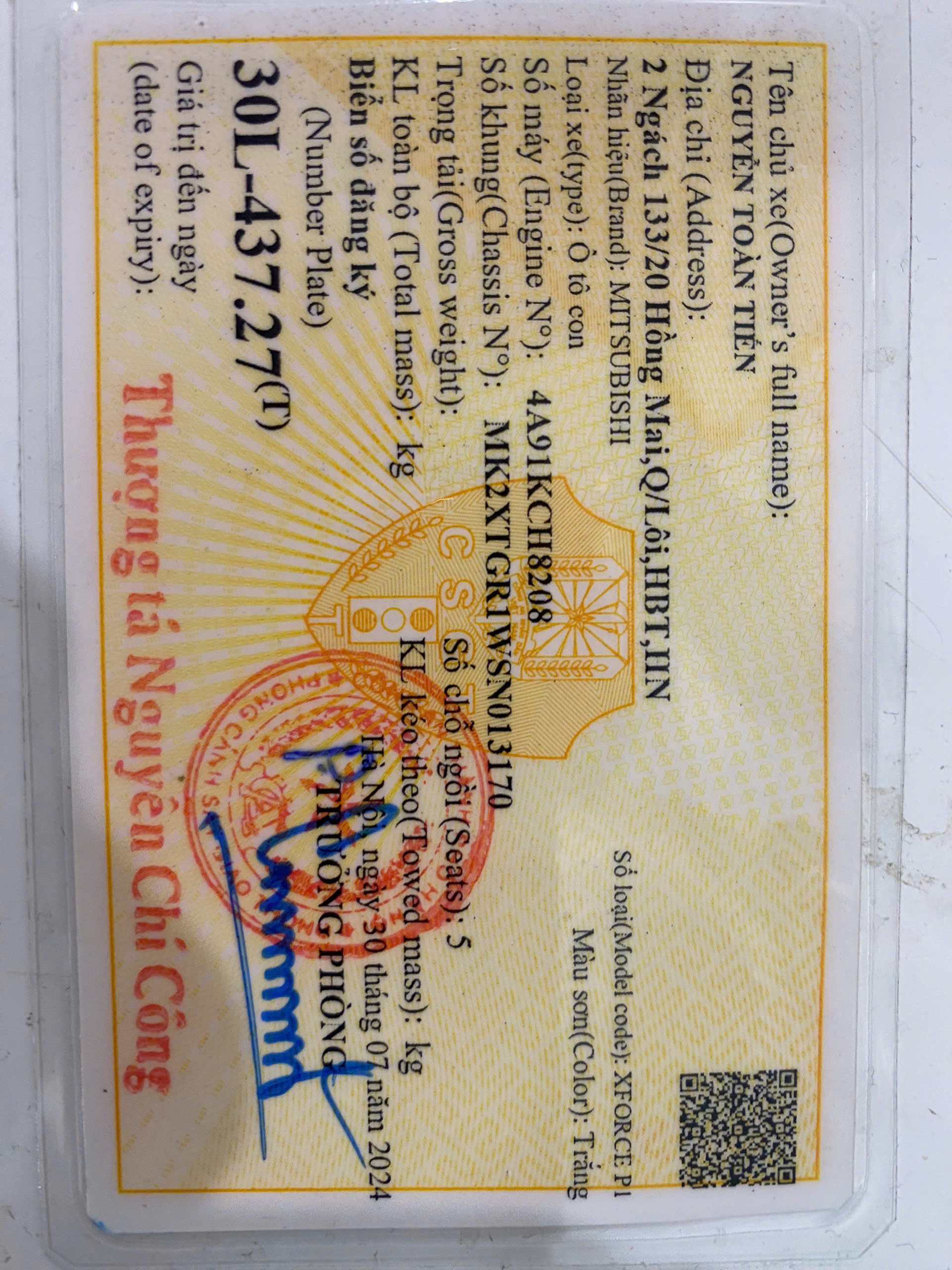 mitsubishi xforce pre 2024 trang -585 trieu