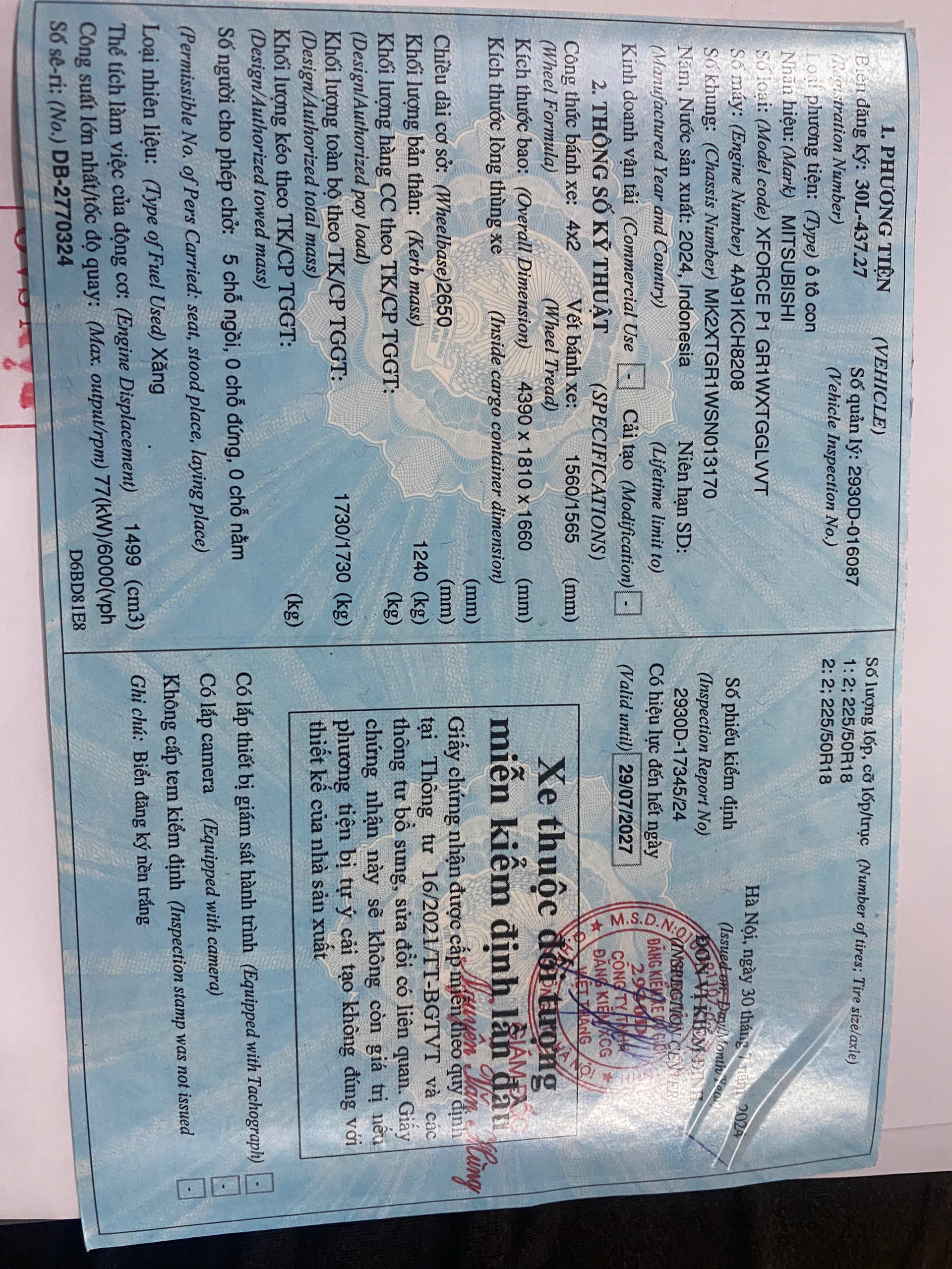 mitsubishi xforce pre 2024 trang -585 trieu