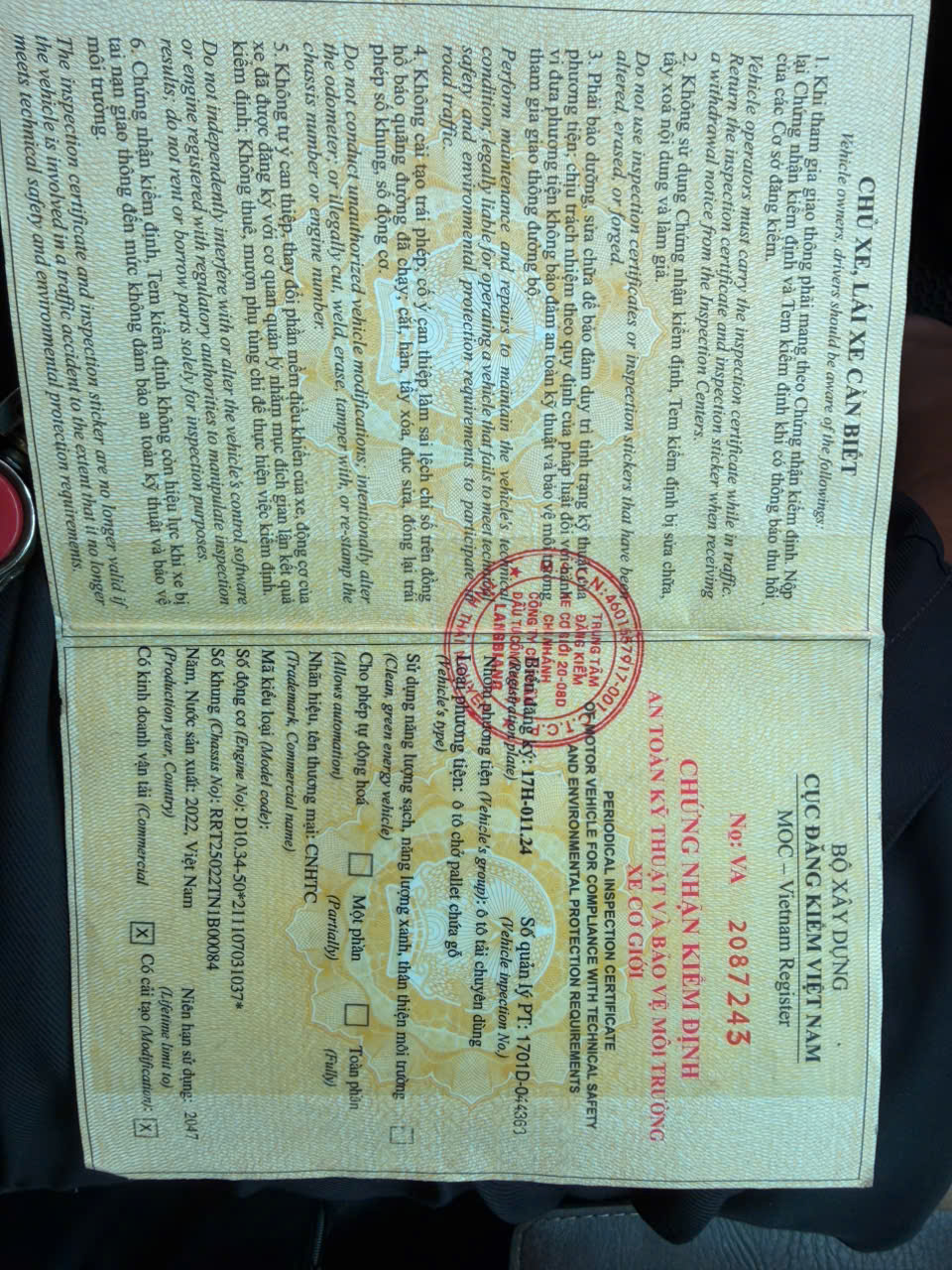sieu pham 5 chan 2022 xe bao rin lop 99%